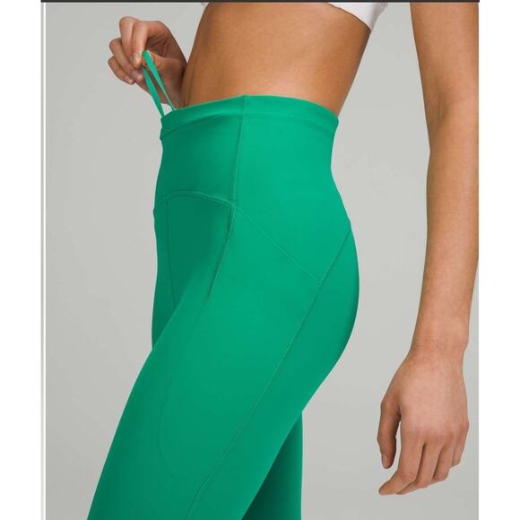 Lululemon Swift Speed High-Rise Tight 25" Emerald Ice Green Sz 14‎ Athletic Gorp - Picture 4 of 16